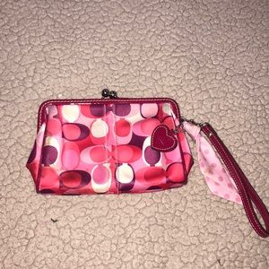 Valentine Scarf Print Kisslock wristlet